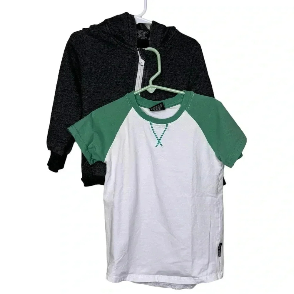 Little Bipsy Bundle Boys 2t-4t Full zip hoodie & tee